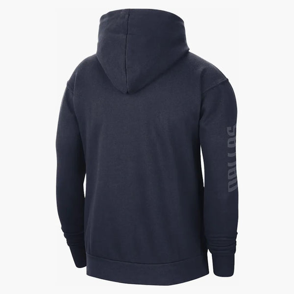 Jordan Nba Dallas Mavericks Courtside Statement Edition Loose Fit Hoodie Dark Blue