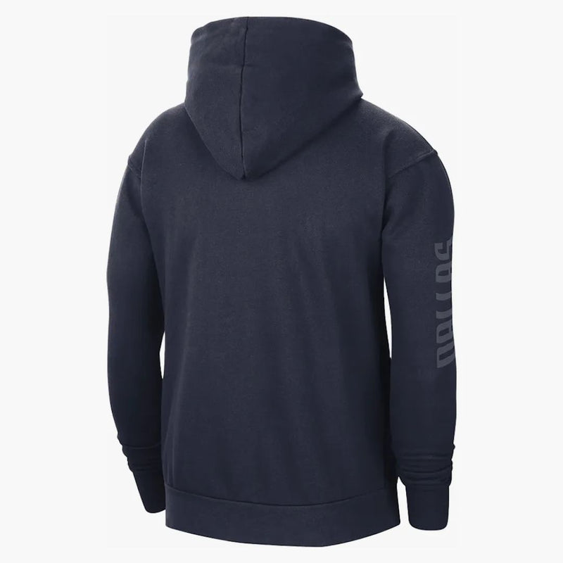 Jordan Nba Dallas Mavericks Courtside Statement Edition Loose Fit Hoodie Dark Blue