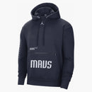 Jordan Nba Dallas Mavericks Courtside Statement Edition Loose Fit Hoodie Dark Blue