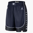 Jordan Nba Dallas Mavericks Statement Edition Swingman Dri-fit Shorts Navy/white