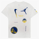 Jordan Nba Golden State Warriors Courtside Loose Fit T-shirt White/blue