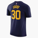 Jordan Nba Golden State Warriors Stephen Curry Statement Edition T-shirt Dark Blue/yellow