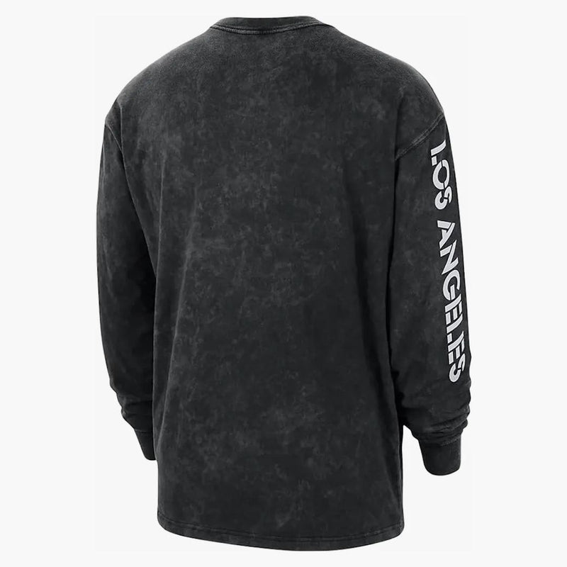 Jordan Nba Los Angeles Lakers Max 90 Courtside L/s T-shirt Black