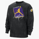 Jordan Nba Los Angeles Lakers Max 90 Courtside L/s T-shirt Black