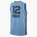 Jordan Nba Memphis Grizzlies Ja Morant Statement Edition Dri-fit Swingman Jersey Light Blue/dark Blue