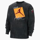 Jordan Nba Miami Heat Courtside Statement Long-sleeve T-shirt Black