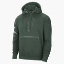 Jordan Nba Milwaukee Bucks Courtside Fleece Pullover Hoodie Dark Green