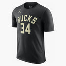 Jordan Nba Milwaukee Bucks Giannis Antetokounpo T-shirt Black/sail