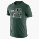 Jordan Nba Milwaukee Bucks T-shirt Dark Green