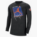 Jordan Nba New York Knicks Courtside Statement Loose Fit T-shirt Black