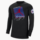 Jordan Nba Philadelphia 76ers Courtside Statement Edition Max 90 T-shirt Black