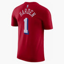 Jordan Nba Philadelphia 76ers James Harden Statement Edition T-shirt Red/white/blue