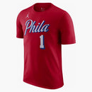 Jordan Nba Philadelphia 76ers James Harden Statement Edition T-shirt Red/white/blue