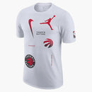 Jordan Nba Toronto Raptors Courtside Statement Edition T-shirt White/red