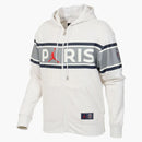 Jordan Psg Zip Up Hoodie Birch Heather/university Red