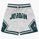 Jordan Sport Diamond Dri-fit Shorts White/dark Green