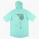 Jordan Sport Dri-fit Hooded T-shirt Mint/black/white
