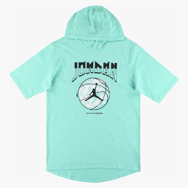 Jordan Sport Dri-fit Hooded T-shirt Mint/black/white