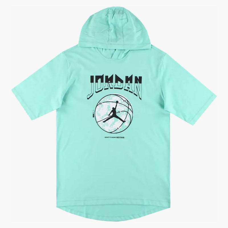 Jordan Sport Dri-fit Hooded T-shirt Mint/black/white
