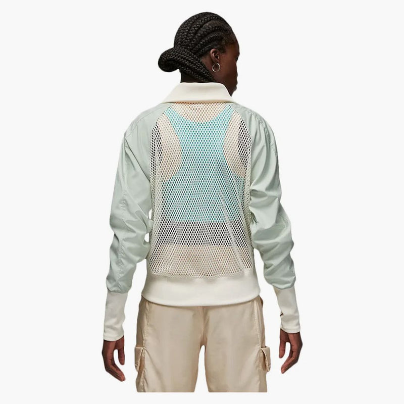 Jordan Womens Bephies Beauty Supply Track Jacket Dusty Sage/pale Ivory