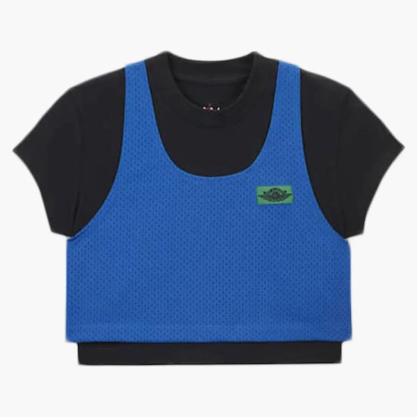 Jordan X Aleali May Layered Top Black/blue