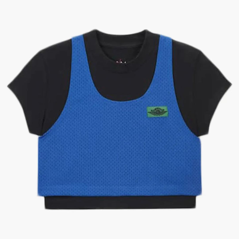 Jordan X Aleali May Layered Top Black/blue