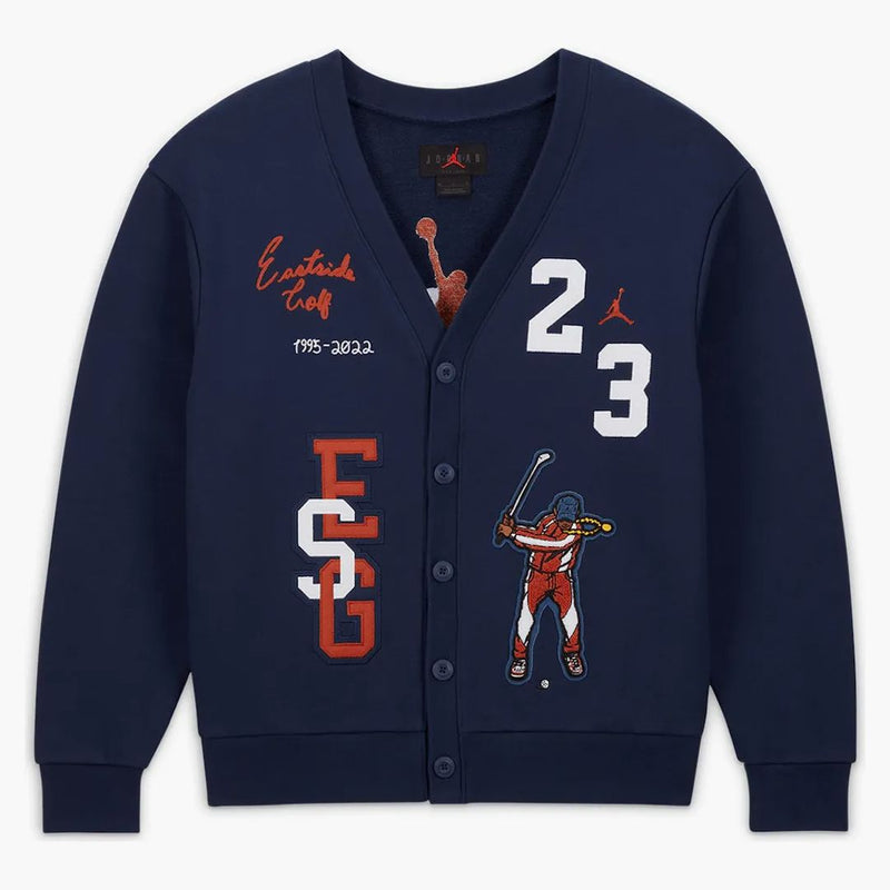 Jordan X Eastside Golf Cardigan Navy