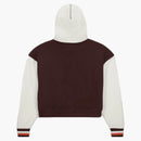 Jordan X Maison Chateau Rouge Women's Fleece Top Hoodie Brown