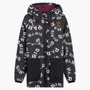 Jordan X Psg Paris Saint Germain Down Aop Parka Jacket Black/bordeaux/white/metallic Gold