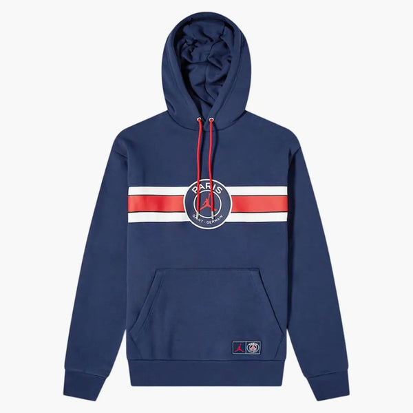 Jordan X Psg Paris Saint Germain Popover Hoodie Midnight Navy/red/white