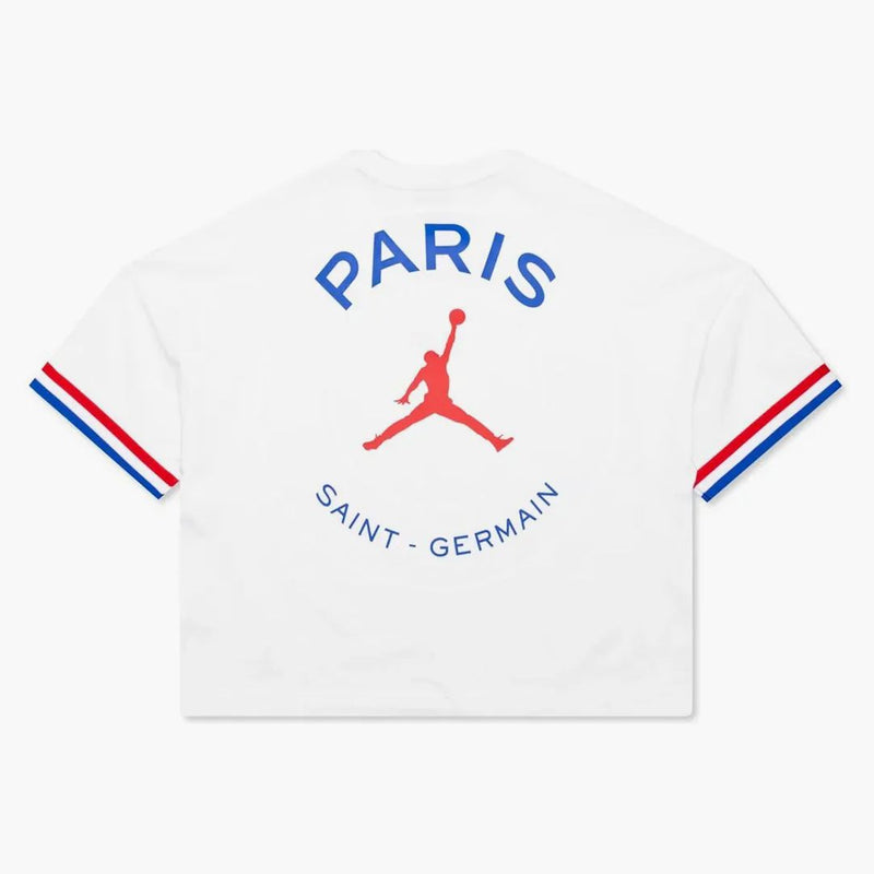 Jordan X Psg Women's S/s Top White/university Red