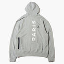 Jordan X Paris Saint-germain Front Logo Fleece Pullover Hoodie Dark Grey Heather