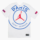 Jordan X Paris Saint-germain Logo Tee White/royal/red