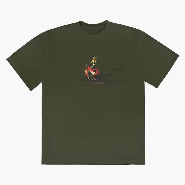 Jordan X Travis Scott Cactus Jack Moto Girl Tee Green