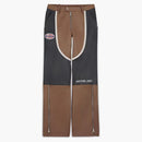 Jordan X Travis Scott Cactus Jack Women's Leather Pants Archaeo Brown