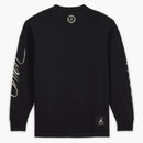 Jordan X Union Mj L/S Tee (Dimensionamiento de Asia) Negro/leche de coco