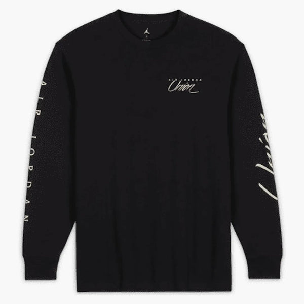 Jordan X Union MJ L/S Tee (Asie Dimenzing) Černé/kokosové mléko