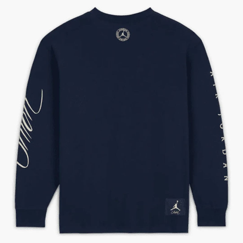 Jordan X Union MJ L/S Tee (Asie Dimensing) College Navy/Coconut Milk