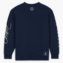 Jordan X Union MJ L/S Tee College Navy/Coconut Milk