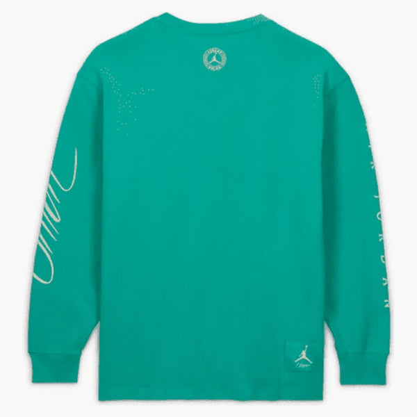 Jordan X Union MJ L/S Tee Kinetic Green/White