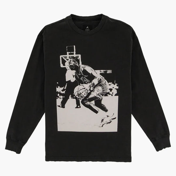 Jordan X Union M J L/S T-Shirt off Noir