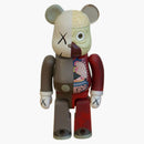 Kaws Bearbrick seziona al 100% marrone