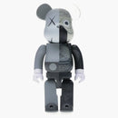 Kaws Bearbrick pitval 400% šedá