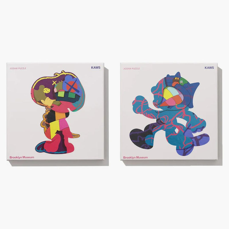 Kaws Brooklyn Museum Isolation Tower & Ankle Armband Jigsaw Puzzle Set (1 000 stycken vardera)