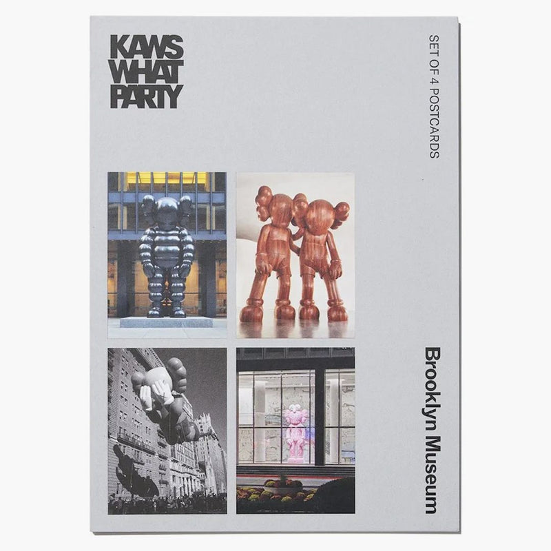 Kaws Brooklyn Museum Monumental Sculptures Set di 4 cartoline di 4