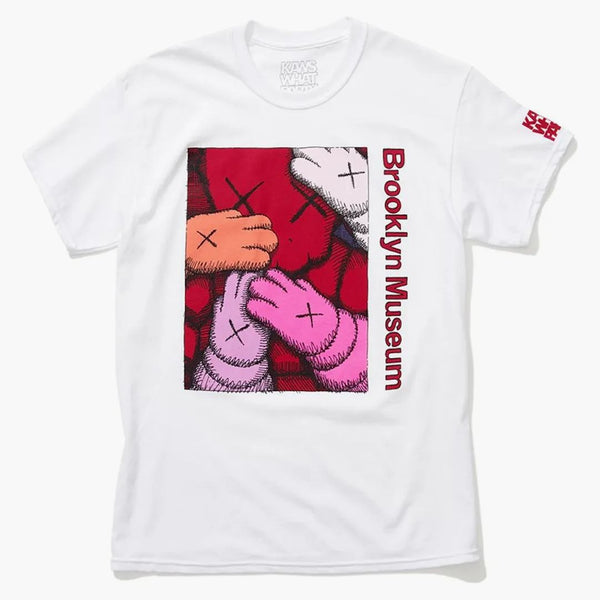 Kaws Brooklyn Museum uppmanar t-shirt vit