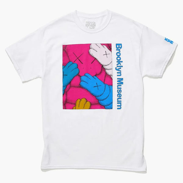 Kaws Brooklyn Museum uppmanar t-shirt vit/magenta