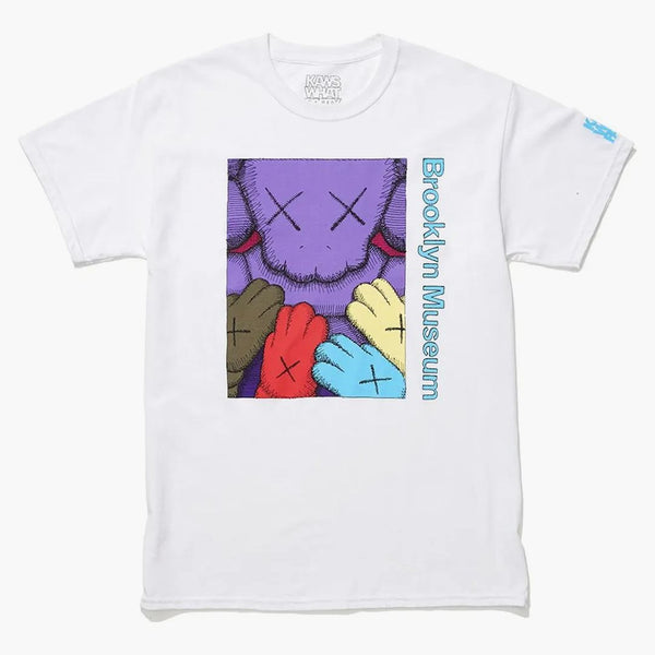 Kaws Brooklyn Museum uppmanar t-shirt vit/lila