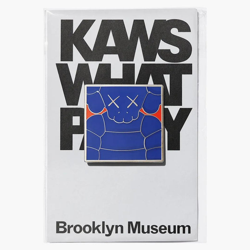Muzeum Kaws Brooklyn What Party Square Pin Blue