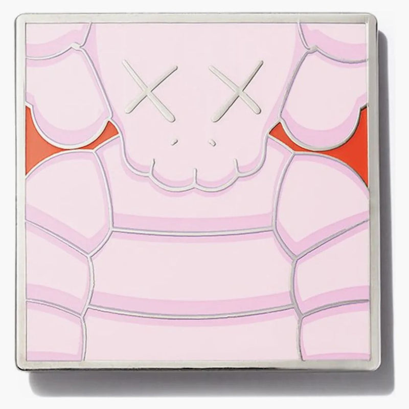 Kaws Brooklyn Museum What Party Square Pin Rosa chiaro